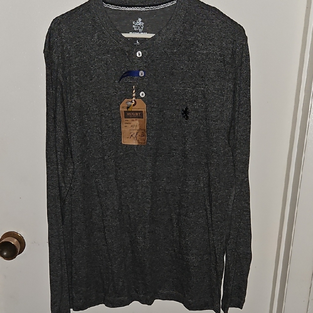 U.S. Polo Assn. Charcoal Long Sleeve Tee